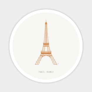 Paris Eiffel Tower Vintage Aesthetic Magnet